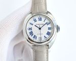 Cartier 8215 Movement 35MM in Diameter 316L Steel Grey/Black Bracelet Women Watch